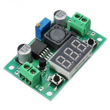 LM2596S DC to DC Buck Converter Adjustable Power Supply Step Down Module With Led Voltmeter