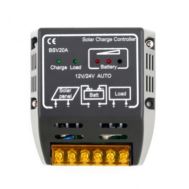 20A 12V/24V Solar Panel Charge Controller Battery Regulator