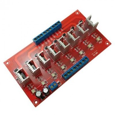 8-way PLC dc amplifier board