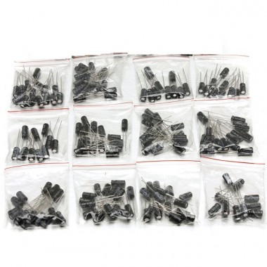 Electrolytic Capacitor Bag /12 kinds/each 10/1uf-470uf/Separate Load