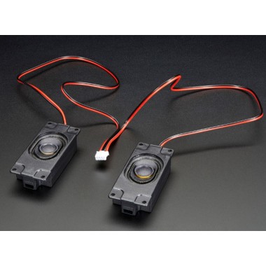 Stereo Enclosed Speaker Set - 3W 4 Ohm