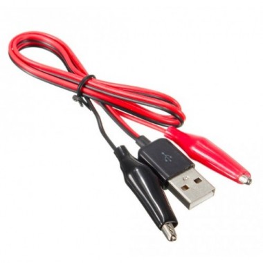 Alligator Clip to USB male 50CM