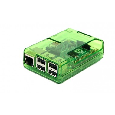 Green Plastic Shell for Raspberry Pi 3/2B/B
