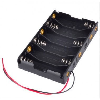 6 AA Battery Holder without DC connector