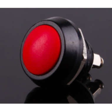 12 mm Electric Domed Head Momentary Push Button - RED