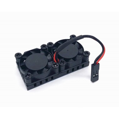 Dual Cooling Fans Heatsink Kit with Adhesive For Raspberry Pi