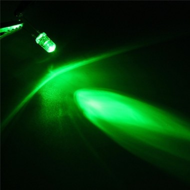 5mm Round Top Water Clear LED Emitting Green