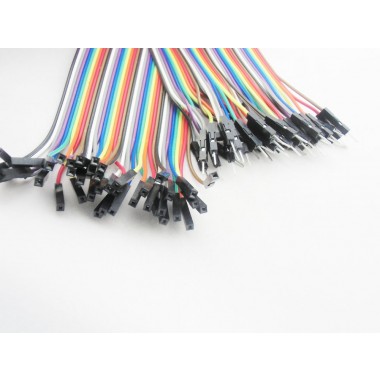 Cables hembra-macho de 30 cm (40 unidades)
