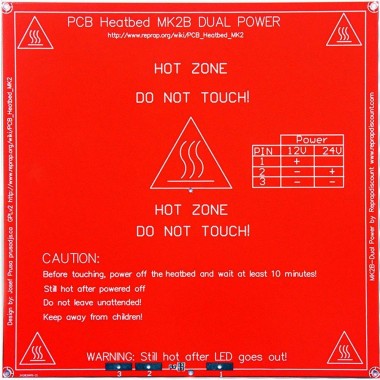 3D printer PCB Mk2b Heat Bed