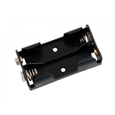 Battery holder 2xAA with clip 1.5v