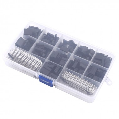 620pcs Wire Jumper Pin Header Connector Housing Kit For Dupont and crimps