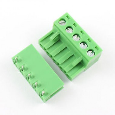 5.08mm Right Angle Screw Terminal block - 5 pin