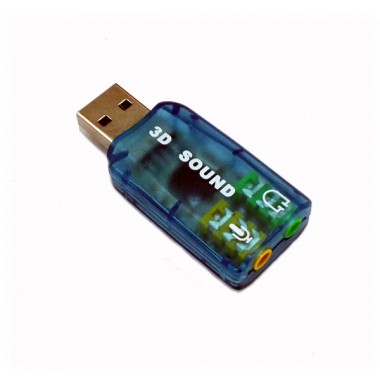 USB Sound Card with Audio Input/Output