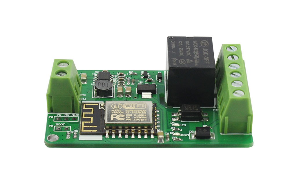 Módulo de relé WiFi de 8 canales ESP8266 Placa de desarrollo DC 7-28 V/5 V  Relés de monitoreo de voltaje para control inalámbrico